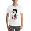 Regatas masculinas Princesa Tatuada Camiseta Preta Camisetas Meninos Camisa Gráfica Branca Homens Simples