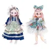 Ganska anime 1/6 BJD BYTE DOLLS FÖR KID GIRLS 6 till 10 år Ball-Jointed Comic Face Doll 30cm med klänningar Klädklänning Girl 240219