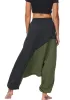 Handskar kvinnor harem baggy yoga byxor, hög midja casual zigenare strandbyxor baggy hippie boho palazzo byxor med fickor