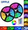 OPPLE RGB LEDストリップライト2M 5M USBフレキシブルランプ5050リモートデスクルームデコレーションバックライトコンピューターテレビ装飾DESKESTUP BEDRO7169043