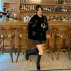 Vestes pour femmes automne fourrure Cardigan de luxe laine mode exquis nœud tempérament chaud épais manteau court charme décontracté 2024