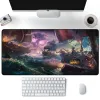 Almofadas cavelha pirata ship mouse bloco de jogo grande mousepad pc jogador xxl escritório de computador mouse tapeador de tapete de tapete laptop mausepad