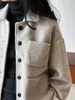 Осенне-зимняя высококачественная шерстяная шерстяная куртка, женская короткая модная стильная маленькая ароматная куртка-топ.