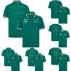 2024 Neues F1 Team Herren Poloshirt T-Shirt Formel 1 Fahrer Grüne Rennuniform T-Shirts Sommer Fans Kleidung Unisex Jersey T-Shirt Custom