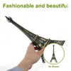 Led Light Paris Eiffel Tower Wedding Decoration Architecture Metal Crafts Vintage Model Desktop Travel Souvenirs 240220