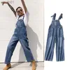 Women's Jeans Autumn and winter womens overalls Jeans European American fashion loose wide leg denim women age-receiving jumpsuit 240304