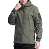 Мужские армейские куртки 5XL, брюки SoftShell, пальто с капюшоном, тактические костюмы, водонепроницаемый пилотный комплект, военные брюки для кемпинга, пешего туризма, охоты, рыбалки 240301