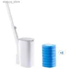 Cleaning Brushes 1/2PCS Disposable Toilet Cleaning System Disposable Toilet Flushable Refill Fresh Brush Flushable Refills replaceableL240308