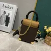 Damesketting schoudertas Designer Crossbody Hoge kwaliteit lederen mini-onderarmtassen Luxe lederen portemonnee handtassen