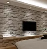 Stacked Brick 3D Stone Wallpaper Modern Wallcovering PVC Roll Wallpaper Brick Wall Background Wallpaper Grey For Living Room8052254