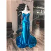 In Stock Special Occasion Dresses Stretch Satin Prom Dress 2K24 Fit-N-Flare Twisted Lady Preteen Girl Pageant Gown Formal Evening Co Dhwzf