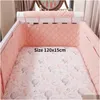 Barrières de lit Born Crib Protector Parc confortable pour enfants Lits pour enfants Pare-chocs Garçons Rembourrés Sécurité Bébé Accessoires 230601 Drop Del Dhfgo