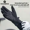 ROCKBROS Bicycle Gloves Breathable Non-slip Cycling Gloves Touch Screen Winter Thermal Warm Full Finger Glove Riding Gloves 240229