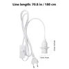 Lamphouders 1,8 m basishouder netsnoer kabel E26 E27 EU hangende hanger LED-lichtarmatuur stopcontactadapters met schakelaar 220 V