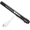 Lampes de poche torches stylo de poche LED rechargeable avec jauge et règle d'élève