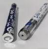 Biscuits jetables Vape Pen Dispositif 1.0ML Pods Sacs d'emballage Batterie rechargeable 240mAh Huile épaisse E Cigarettes Vapes OEM 2 couleurs Blanc Bleu Stylos vides