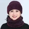 Berets Winter Balaclava Women's Knitted Hat Caps Mask Gorras Warmer Hats For Mom Skullies Warm Wool Beanies Cap