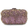 Evening Bags Hollow Out Women Crystal Clutch Bag Diamond Metal Handbags Wedding Cocktail Dinner Purses Messenger Gold