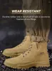 Boots Black Leather Men Winter Plush Work Safety Indestructible Steel Toe Anti-smash Shoes Anti-puncture Protective Footwear