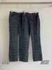 Jeans de mujer jeans de diseñador chaqueta de jeans de diseñador retro femenina diseñador de pasarela de Milán de manga larga L3 240304