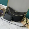 Women Crescent Shoulder Bag designer crossbody High Quality underarm Bags Luxury Leather Totes wallet 2-piece set Portable Handbags