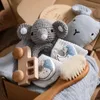 طفل Twel Toy Toy Set Milestone Cards Accessories Pographic Progs Grantly Remploring Babies Pos Post Gift Set 240226