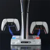 Stands Game Console Stand Cooling Station met Dual Controller Charging Station Game Slots voor PS5 Slim Game Console -accessoires