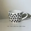 Mugs American Style Coffee Household Milk Breakfast Ceramics Cup Drinkware Stripe Wave Dot Handle Kitchen Garden