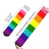 Herrensocken Retro 1978 Classic Large Print Pride Flag Unisex Neuheit Muster Bedruckt Crazy Crew Sock Geschenk