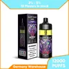 Wegwerp vape-pen 12000 trekjes E-sigaret 16 ml Eliquid Voorgevuld 2% 5% Nic Mesh Coil 650 mAh batterij Oplaadbare pod Goede smaak Apparaat met fruitsmaak