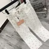 Mm24 Early Spring New Fashionable Print Pattern Temperament Small Fresh Versatile Jeans Designer Jeans