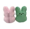 Bunny coin purse Easter zipper bunny plush doll