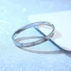 Designer pulseira moda luxo jóias pulseira pulseiras 18k rosa ouro prata titânio diamante pulseiras de unhas para homens mulheres feriados, casamentos, presentes