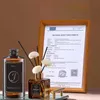 Zapach 50 ml trzcinowy dyfuzor z 250 ml niezbędny OI Black Rattan Sticks Suszony kwiat hotel dom aromaterapii dyfuzor odświeżacz powietrza