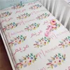 Personalised Standard Mini Babi Cot Crib Fitted Sheet Mattress Cover Cutom DIY born Infant Bedding Set Baby Birthday Gift 240229