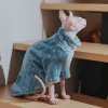 Kläder nya husdjurskläder mode sphynx katt plysch pullover jacka hårlösa katter tröja vinter förtjockande varm kappa utkläder