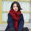 Männer Westen Schal Frauen Winter Stil Student Koreanische Gestrickte Paar Verdickte Warme Wolle Einfarbig Quaste