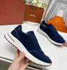 Berömda 24s/S Walk Men's Jogging Shoes Sneakers Shoes Flat Low Top Suede Cow Leather Oxfords Suede Moccasins Gummi Sole Gentleman Footwear