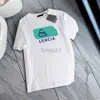 T-shirty marki Męskie T-sens francuskie włoskie projektanta damska moda z literami swobodny letni krótki rękaw odzież plus size 240304
