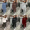 Plus Size Mulheres Tracksuits Outono Inverno Mulheres Carta Imprimir Roupas Mulher Designer Duas Peças Set Senhoras Casual Terno Esportivo Primavera Outono Roupas Esportivas S-5XL