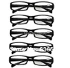 5 paar onbreekbaar zwart of schildpad heren dames duurzame leesbril brillen verziend lenzen sterkte 100 tot 408683926