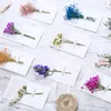 10 PiecesSet Dried Flowers Envelope Greeting Cards Wedding Invitations Handwritten Postcards Gift Thank You 240301