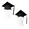 Berets Bachelor High School Graduation Hat 2024 Decors Décrits pour les étudiants Headwear