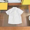新しいチャイルドシャツ造影文字プリントポケットベビー半袖サイズ110-160 cmキッズデザイナー服の女の子の男の子24feb20