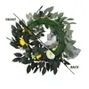 Decorative Flowers Spring Wreath Large Used For Front Door False Year-Round Wall Or Window Kitchen Decoration Supplies 1pc