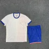 2024ユーロカップMaillots de Football Benzema Mbappe Soccer JerseysフレンチフットボールシャツGriezmann Giroud Dembele Saliba Kante Fans Playerバージョンシャツ男性キット