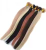 Uzunluk 20Quot 100G 1G S Özel Renkler Saç İtalyan Keratin Tutkal U Tip Önce Bağlanmış Uzantılar Indian Remy Hair2820061