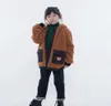 Bambini giacche in pile con felpe con cappuccio caldo autunno inverno ragazza ragazzo cappotto di tweed vestiti per bambini bambini tuta sportiva abiti moda bambino C3537968