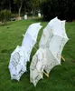 Винтажный хлопковый кружевной зонтик для невесты, зонтик с вышивкой ручной работы для девочек, зонтик от солнца, элегантный зонтик для украшения свадебной вечеринки5188025