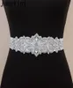 Wedding Sashes JaneVini Shining Rhinestone Dress Belt Pearl Crystal Bridal Satin Sash Beading Ribbon Belts Bridesmaid Waistband8580461